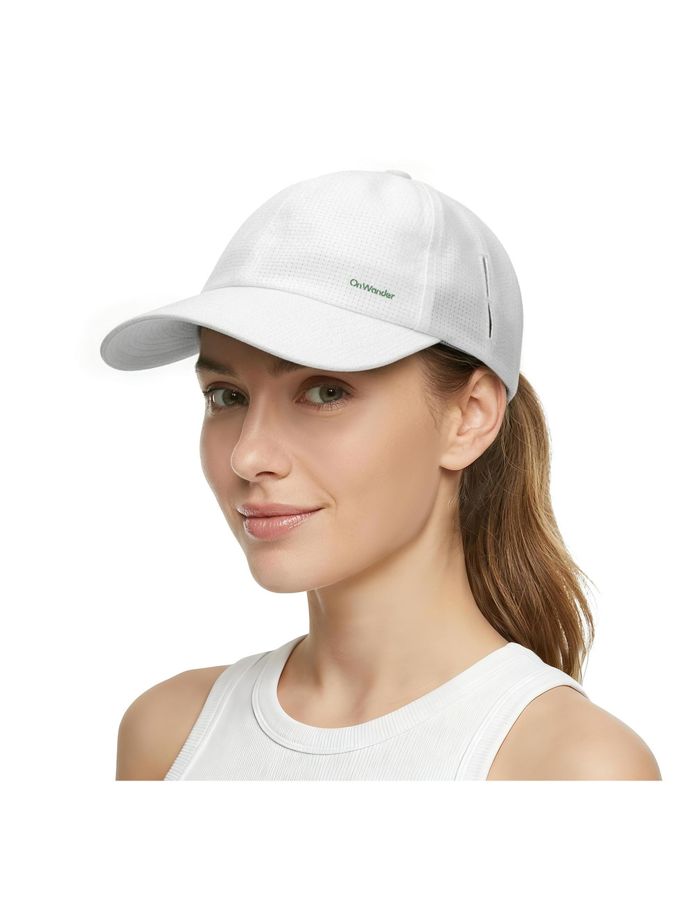 Lightweight Golf Hat for Women Men, UPF 80+ Sun Protection | White | Size OS